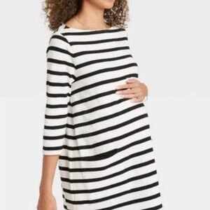 Striped Maternity Dress